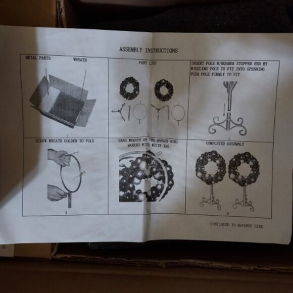 Vintage QVC Set 2 Shatterproof Ornament Wreaths 2/Stands by David Shindler NWT - Picture 6 of 7